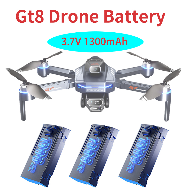 Original 3.7V 1300mAh GT8 Dron - Drone Kit Professional ulasan dan harga