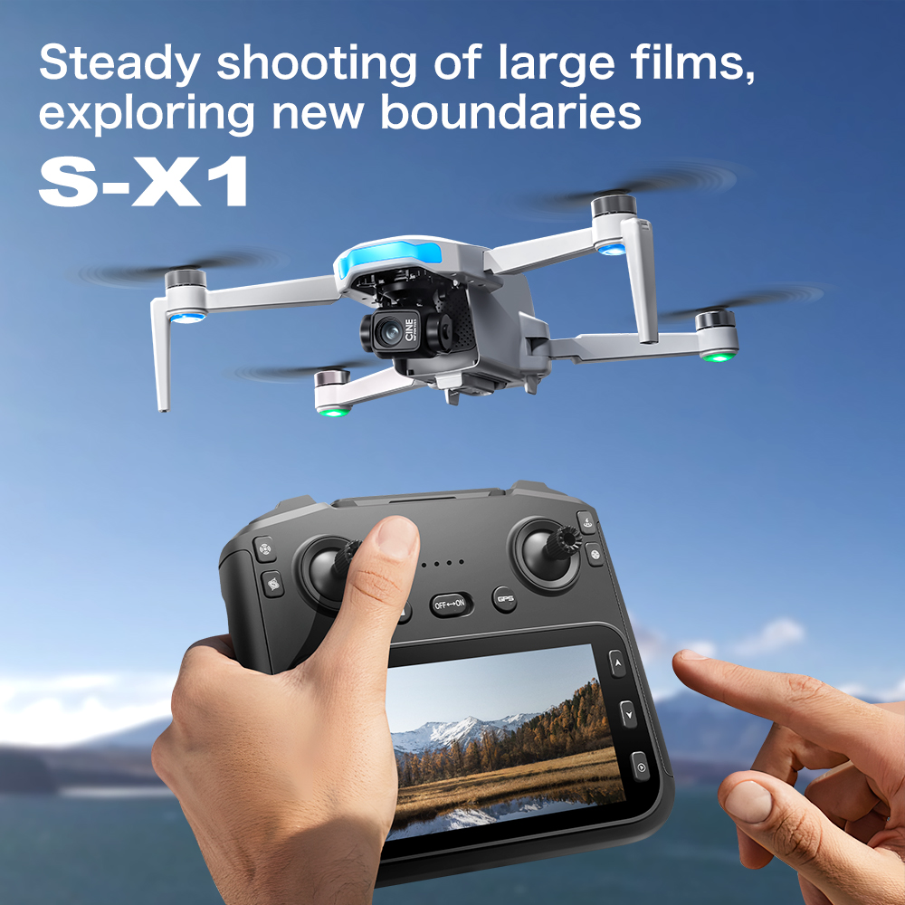 Original S-X1 GPS Drone 8KHD p - Drone Kit Professional ulasan dan harga