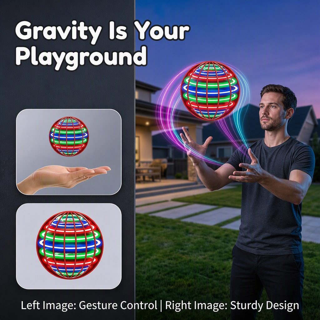 Magic Hand Control Flying Ball - Drone Kit Tricopter ulasan dan harga